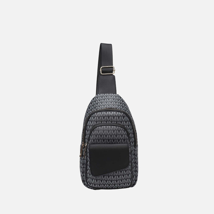 Beige MKF Collection By Mia K Kace Signature Sling Bag