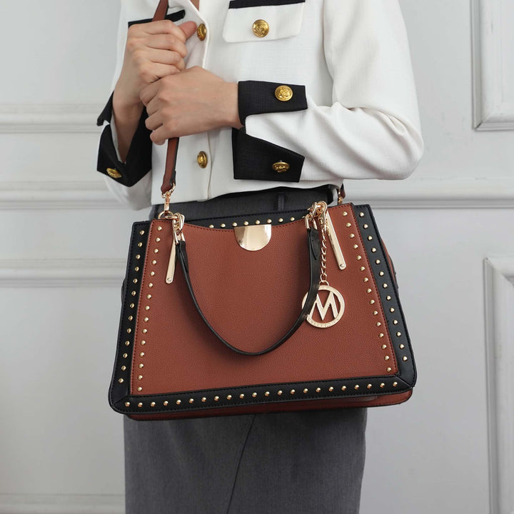 Pewter MKF Collection By Mia K Aubrey Shoulder Bag