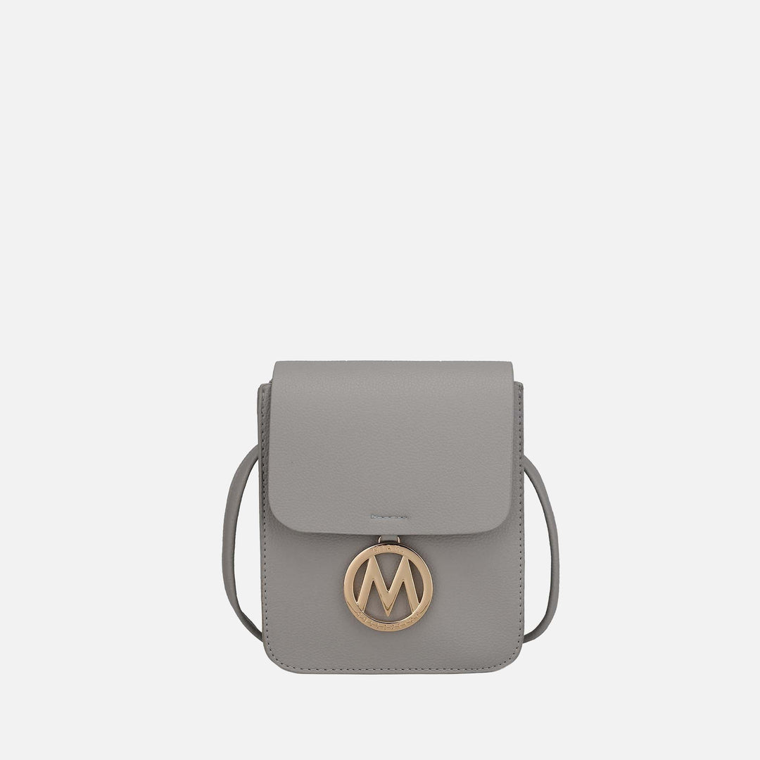 Silver MKF Collection By Mia K Skylar Crossbody Bag
