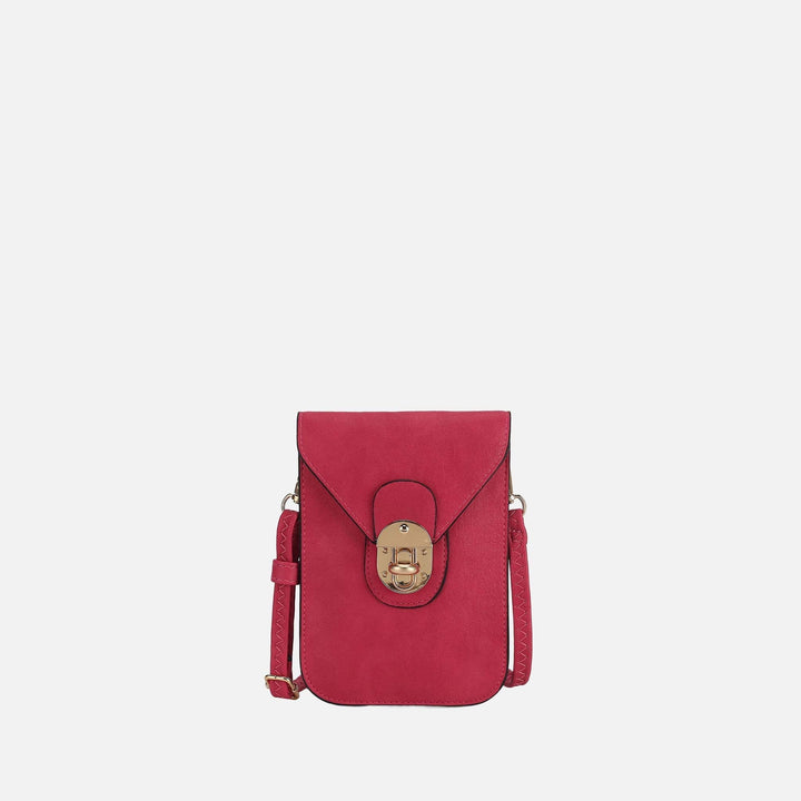 Fuschia Rose MKF Collection By Mia K Kianna Phone Crossbody Bag