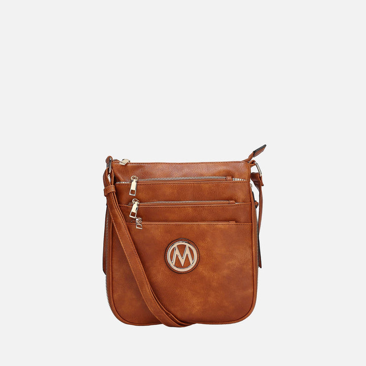 Silver MKF Collection By Mia K Salome Expandable Crossbody Bag