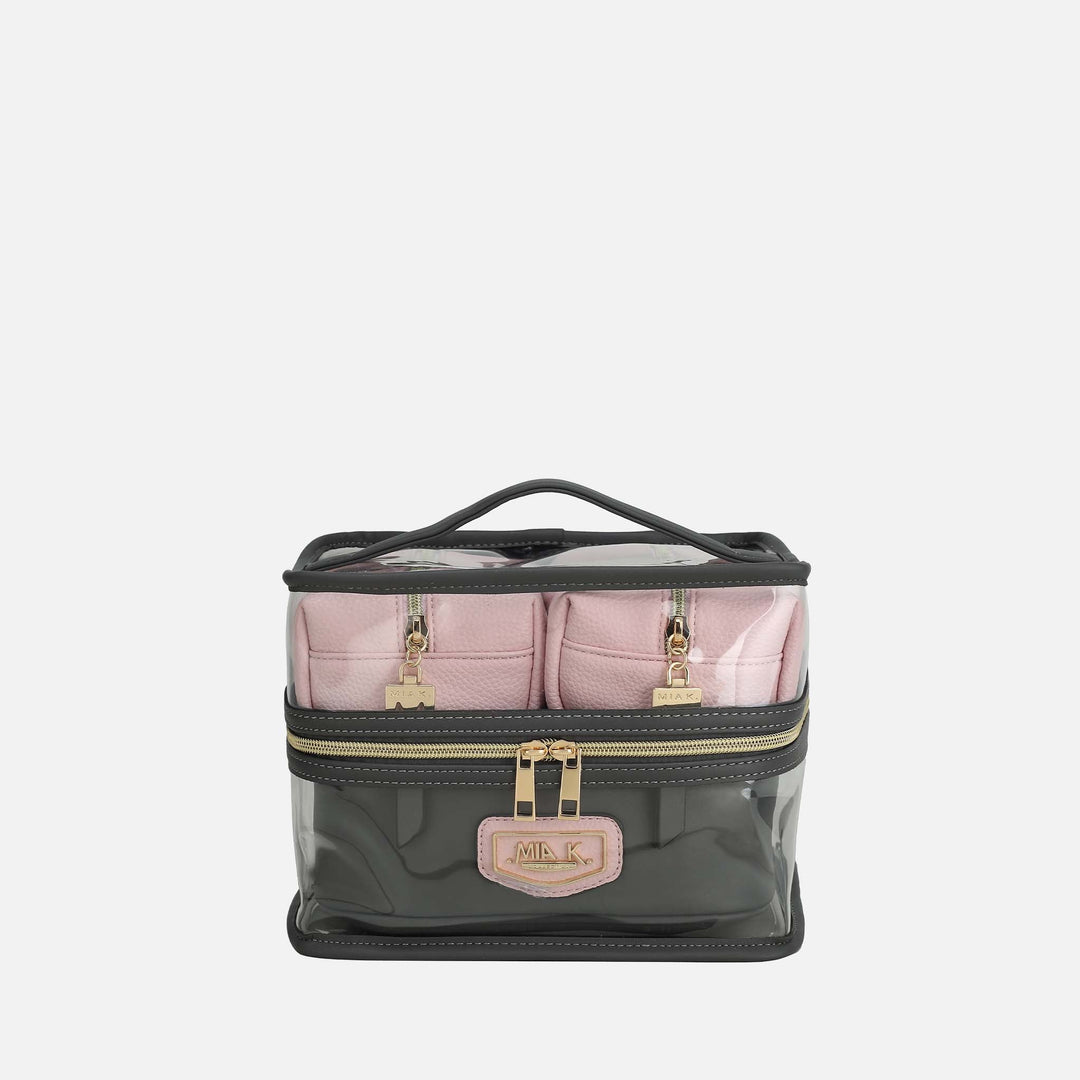 Navy MKF Collection By Mia K Emma Cosmetic Case And Set