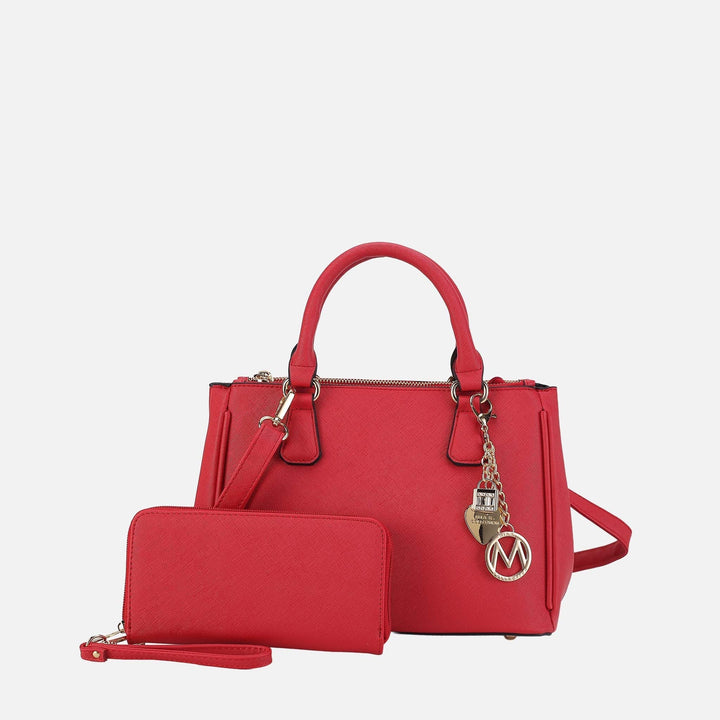Lilac MKF Collection By Mia K Ruth Shoulder Bag And Set