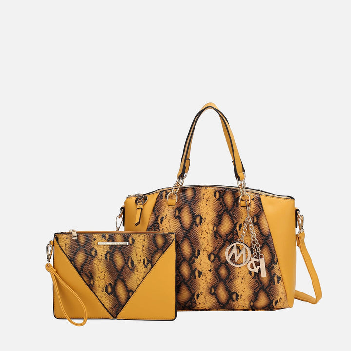 Pink MKF Collection By Mia K Addison Shoulder Bag And Wristlet Set
