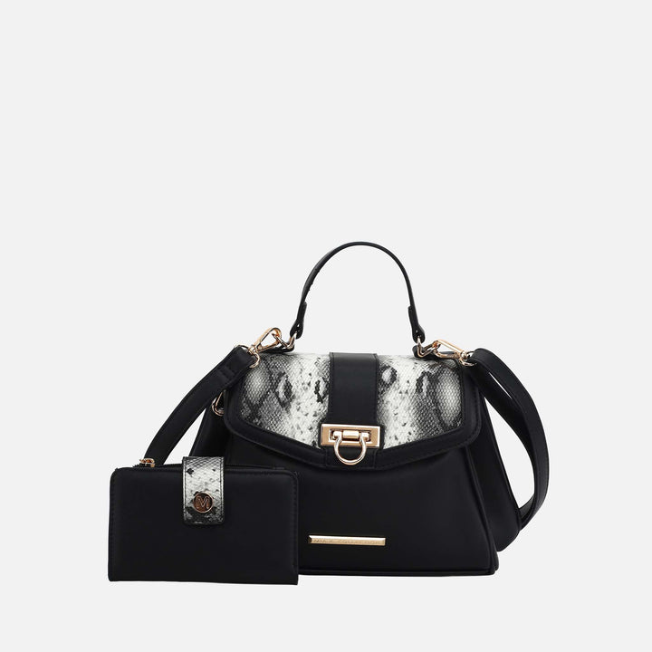 Denim Blue MKF Collection By Mia K Geny Shoulder Bag And Set