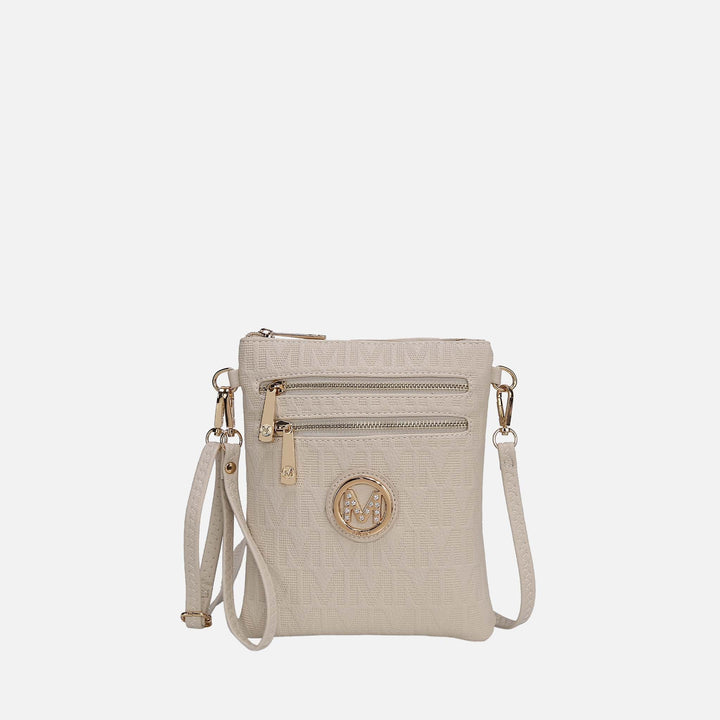 Taupe MKF Collection By Mia K Andrea Signature Crossbody Bag