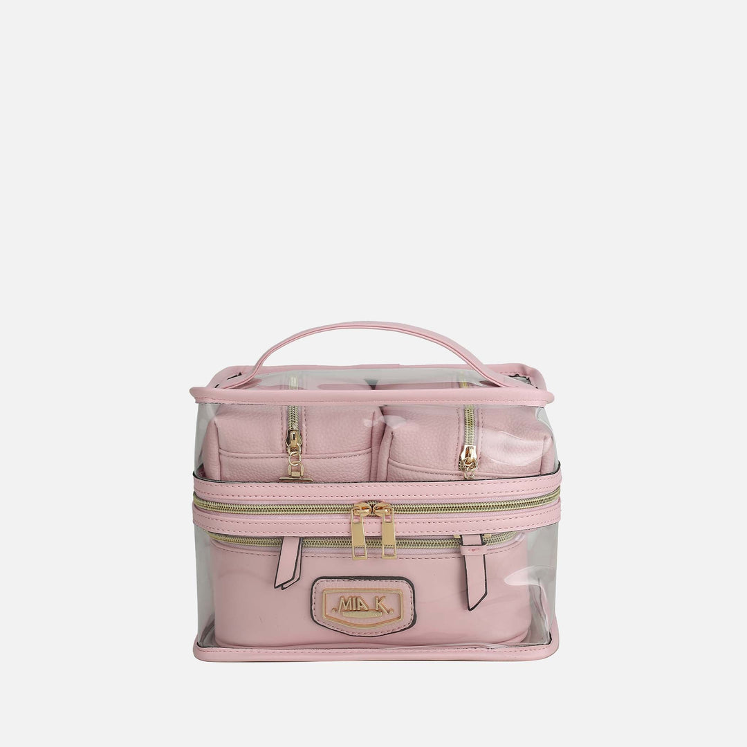Red MKF Collection By Mia K Emma Cosmetic Case And Set