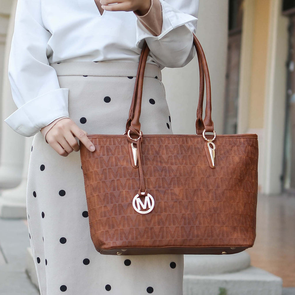 Golden Poppy MKF Collection By Mia K Edelyn Signature Tote Bag And Set