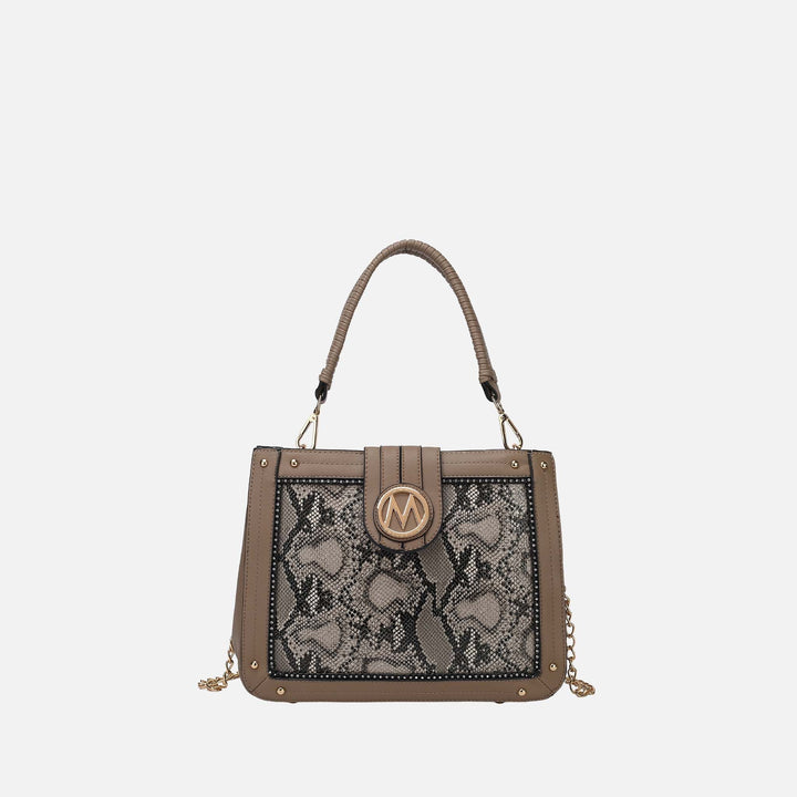 Snake Navy MKF Collection By Mia K Kamala Shoulder Bag