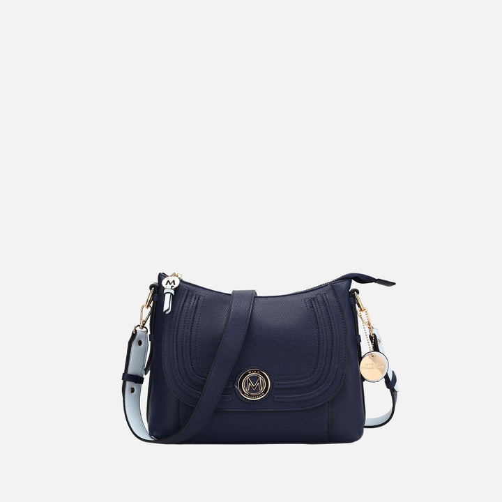 Mauve White MKF Collection By Mia K Maggie Shoulder Bag
