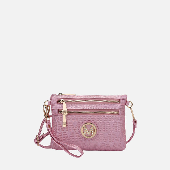 White MKF Collection By Mia K Roonie Signature Phone Crossbody Bag