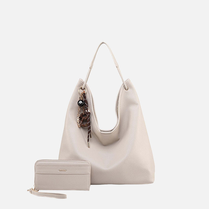 Black MKF Collection By Mia K Eloa Hobo Bag With Wallet