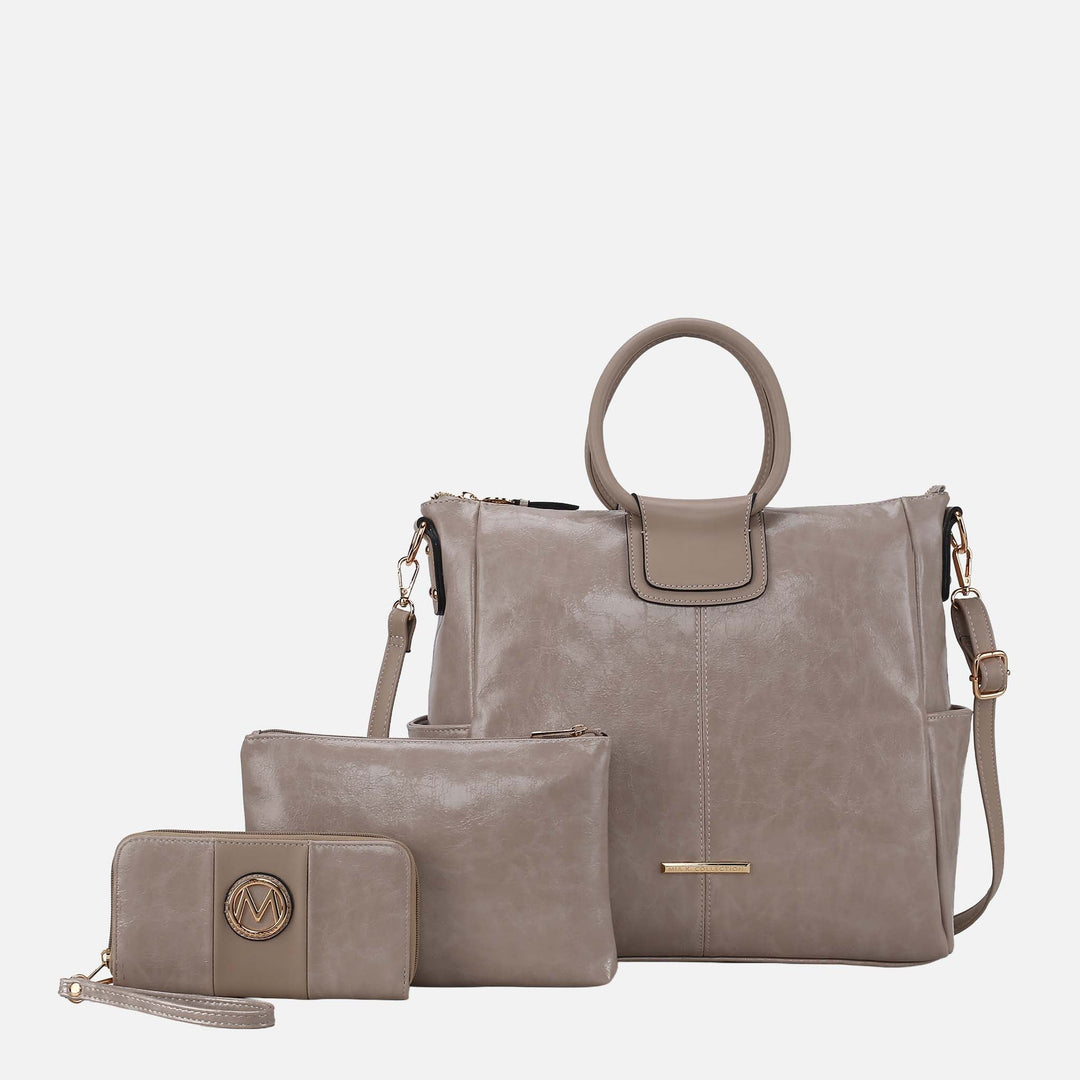 Black MKF Collection By Mia K Zori Tote And Set