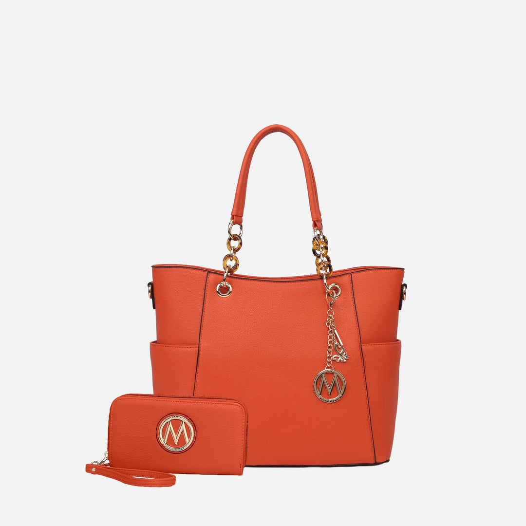 MKF Collection By Mia K Bonita Tote Bag And Wallet Set