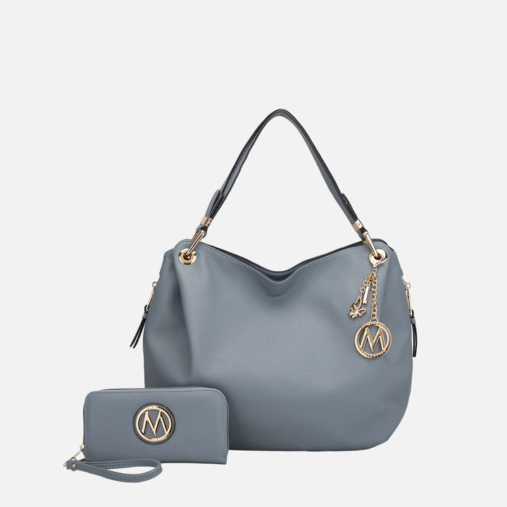 Taupe MKF Collection By Mia K Fabienne Hobo Bag And Wallet Set