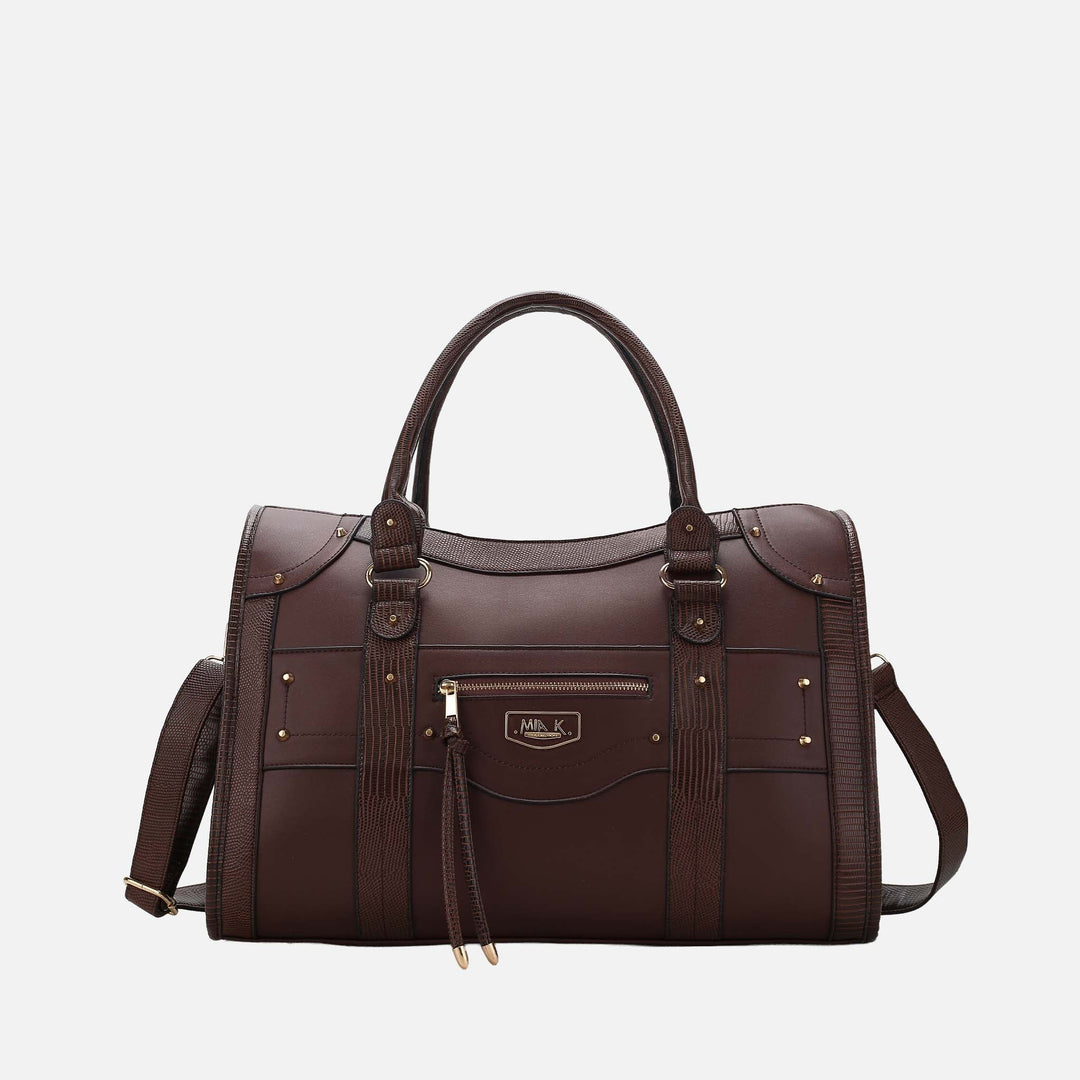 Light Blue MKF Collection By Mia K Patricia Weekender Bag