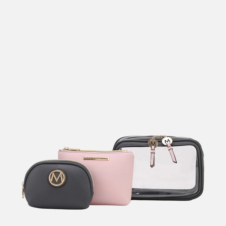 Merlot MKF Collection By Mia K Laura Cosmetic Case And Set