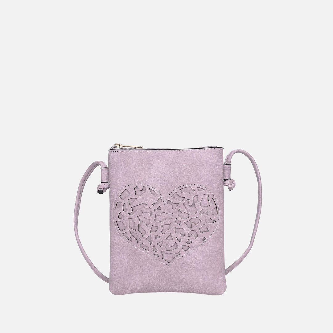 Stone MKF Collection By Mia K Heartly Crossbody Bag