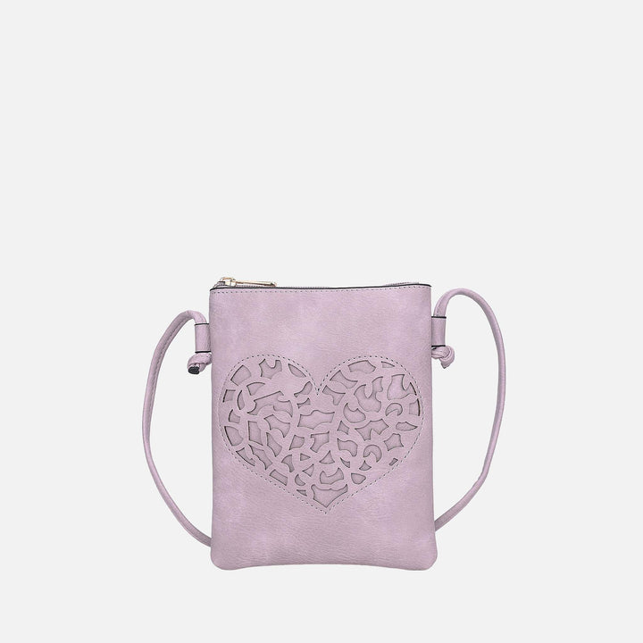 Stone MKF Collection By Mia K Heartly Crossbody Bag