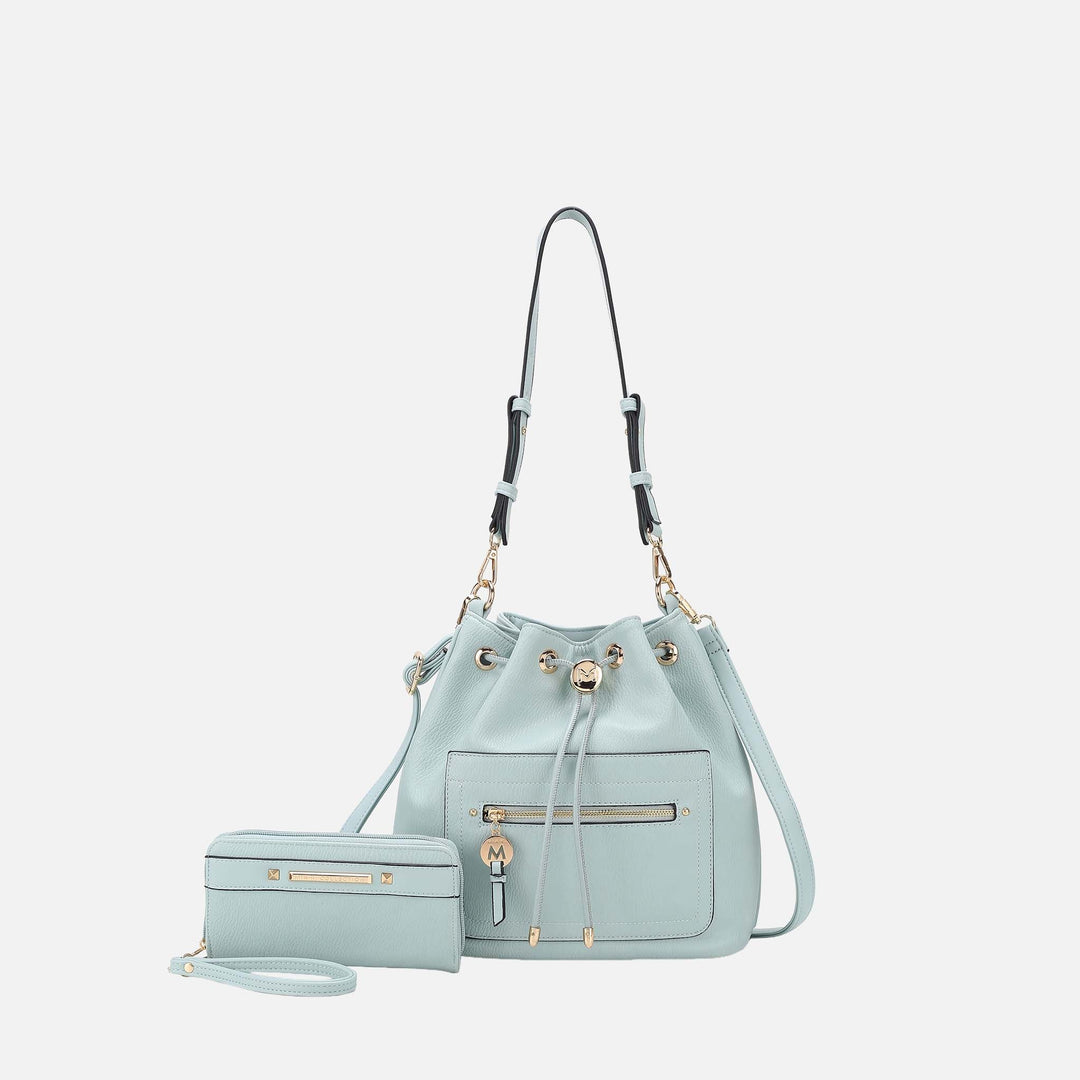 Hunter MKF Collection By Mia K Larissa Bucket Bag And Wallet Set