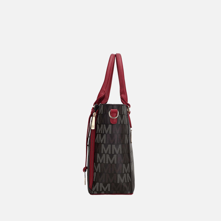 Beige MKF Collection By Mia K Siena Signature Tote Bag