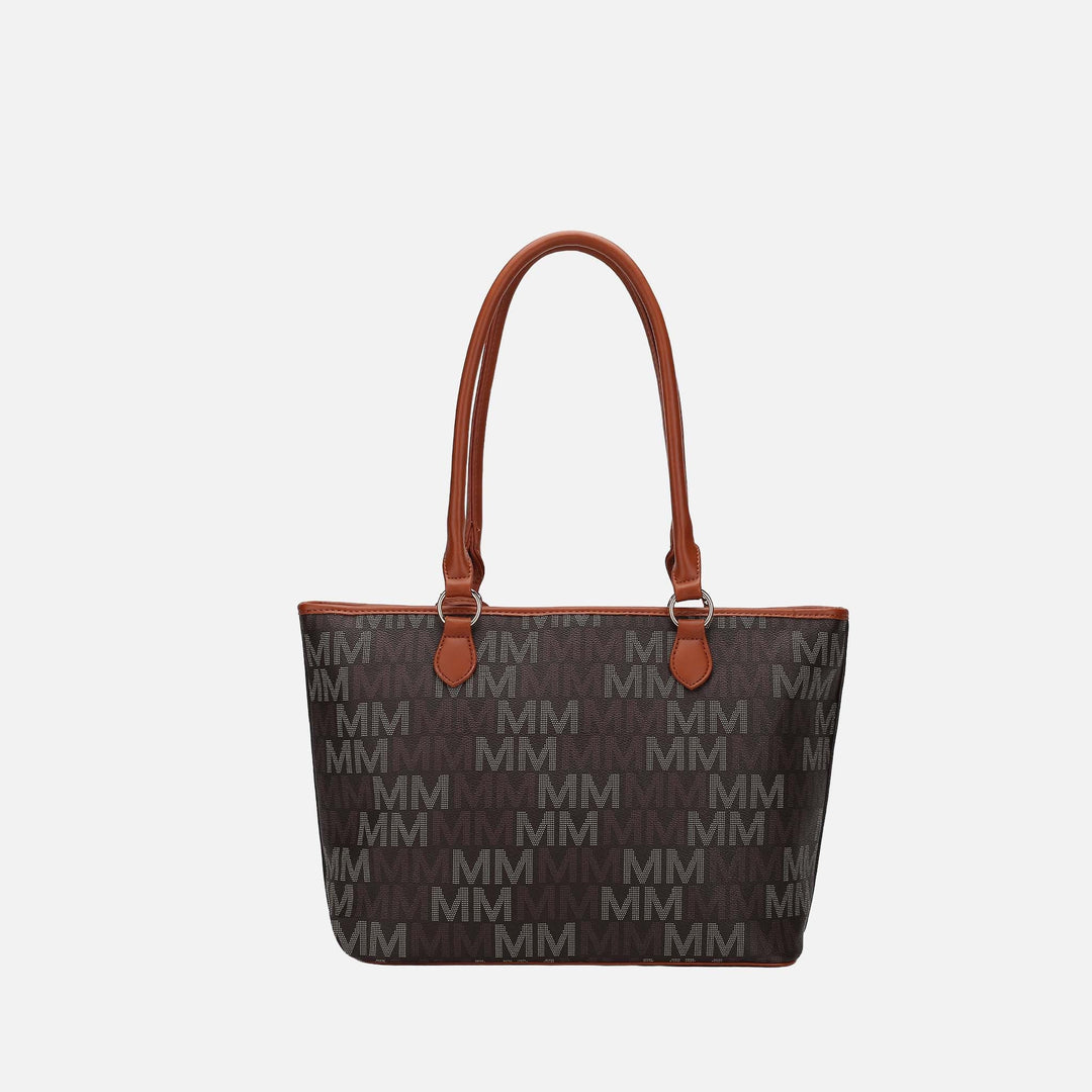 Brown MKF Collection By Mia K Alexy Signature Tote Bag And Set