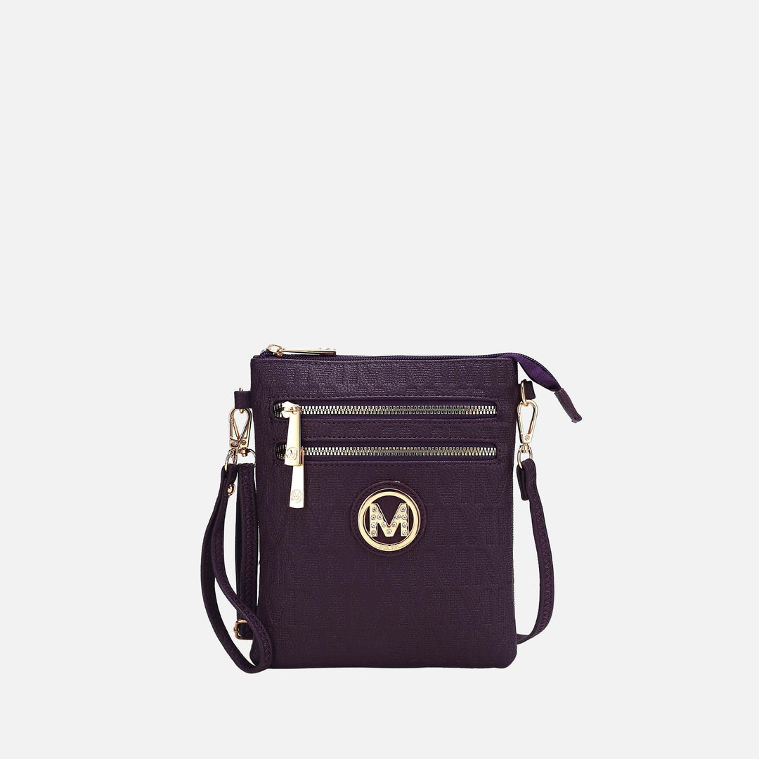 Denim Blue MKF Collection By Mia K Andrea Signature Crossbody Bag