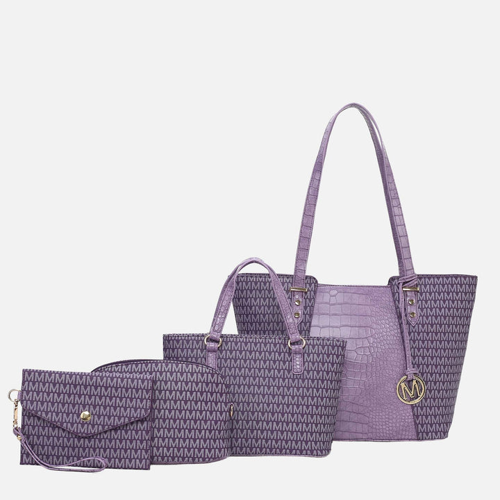 Midnight Blue MKF Collection By Mia K Lippa M Signature Tote And Set