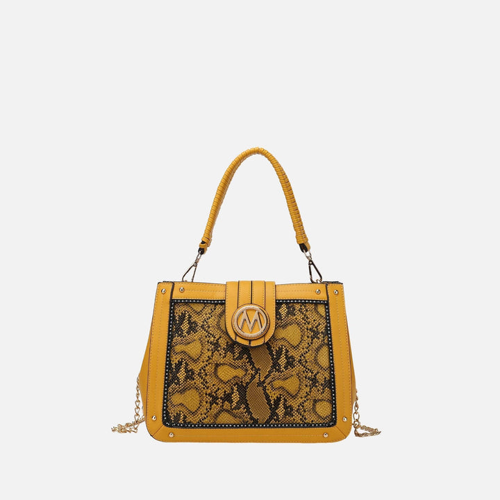 Snake Fuschia MKF Collection By Mia K Kamala Shoulder Bag