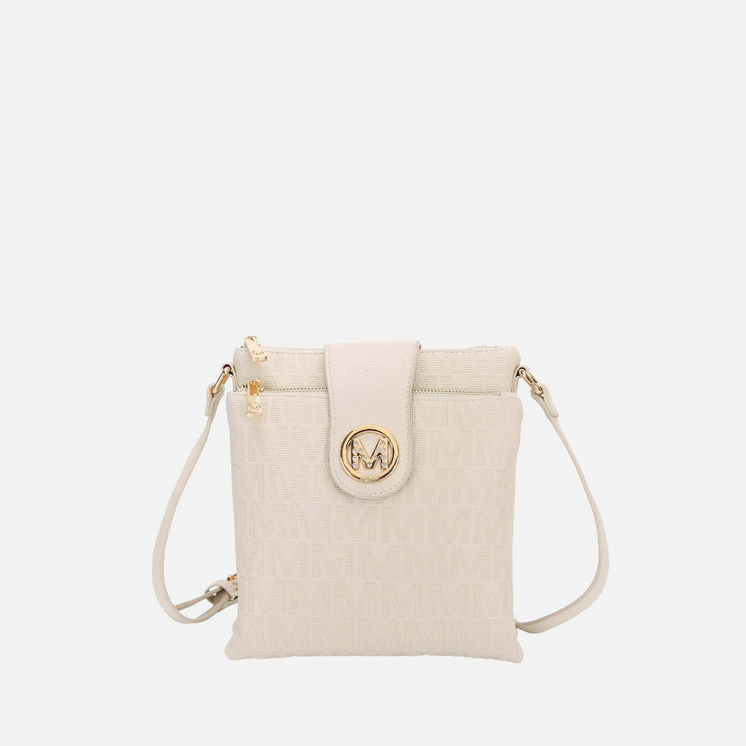 Gray MKF Collection By Mia K Marietta Signature Crossbody Bag
