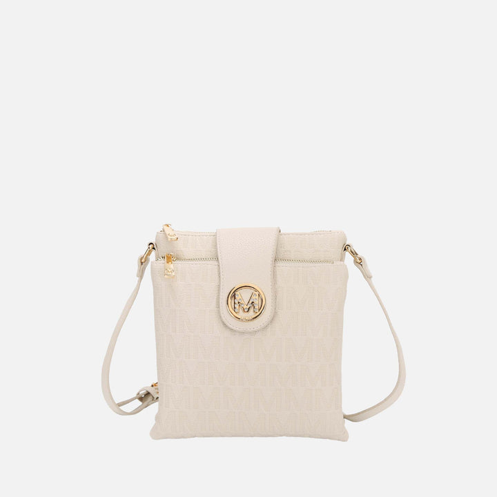 Gray MKF Collection By Mia K Marietta Signature Crossbody Bag