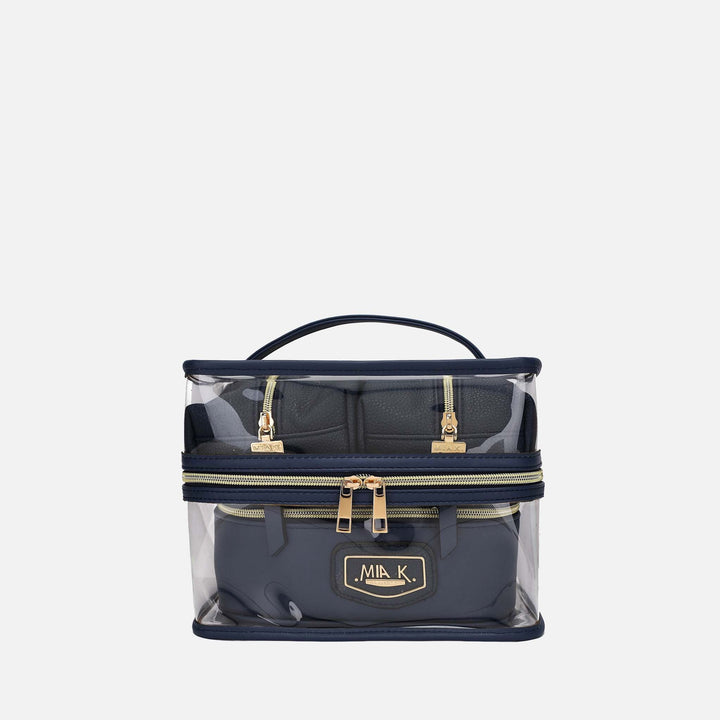 Black MKF Collection By Mia K Emma Cosmetic Case And Set