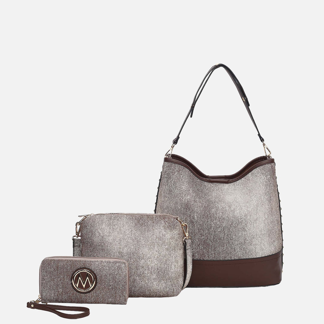 Olive MKF Collection By Mia K Ultimate Shoulder Bag And Set