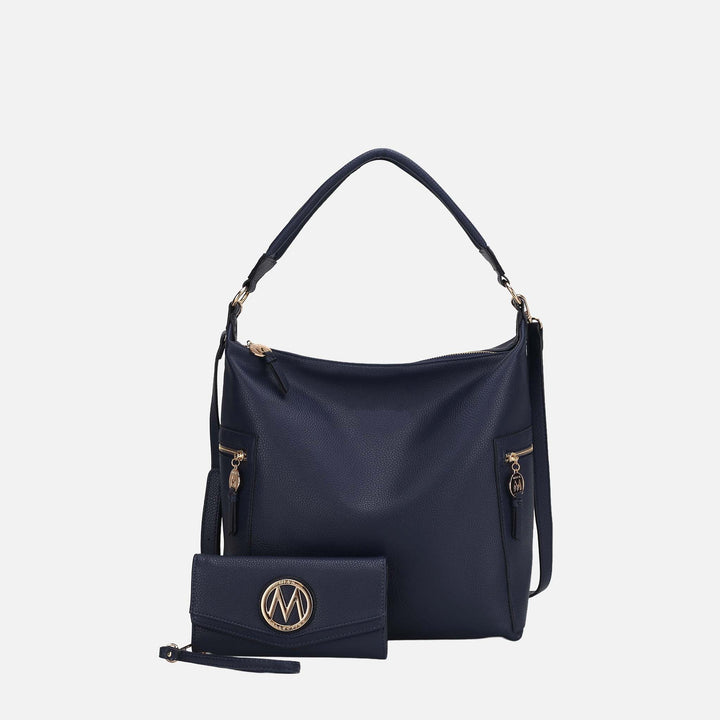 Black MKF Collection By Mia K Ophelia Hobo Bag And Wallet Set