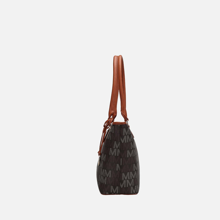 Burgundy MKF Collection By Mia K Alexy Signature Tote Bag And Set
