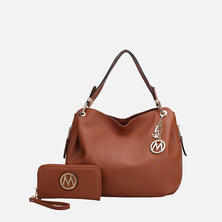 MKF Collection By Mia K Fabienne Hobo Bag And Wallet Set