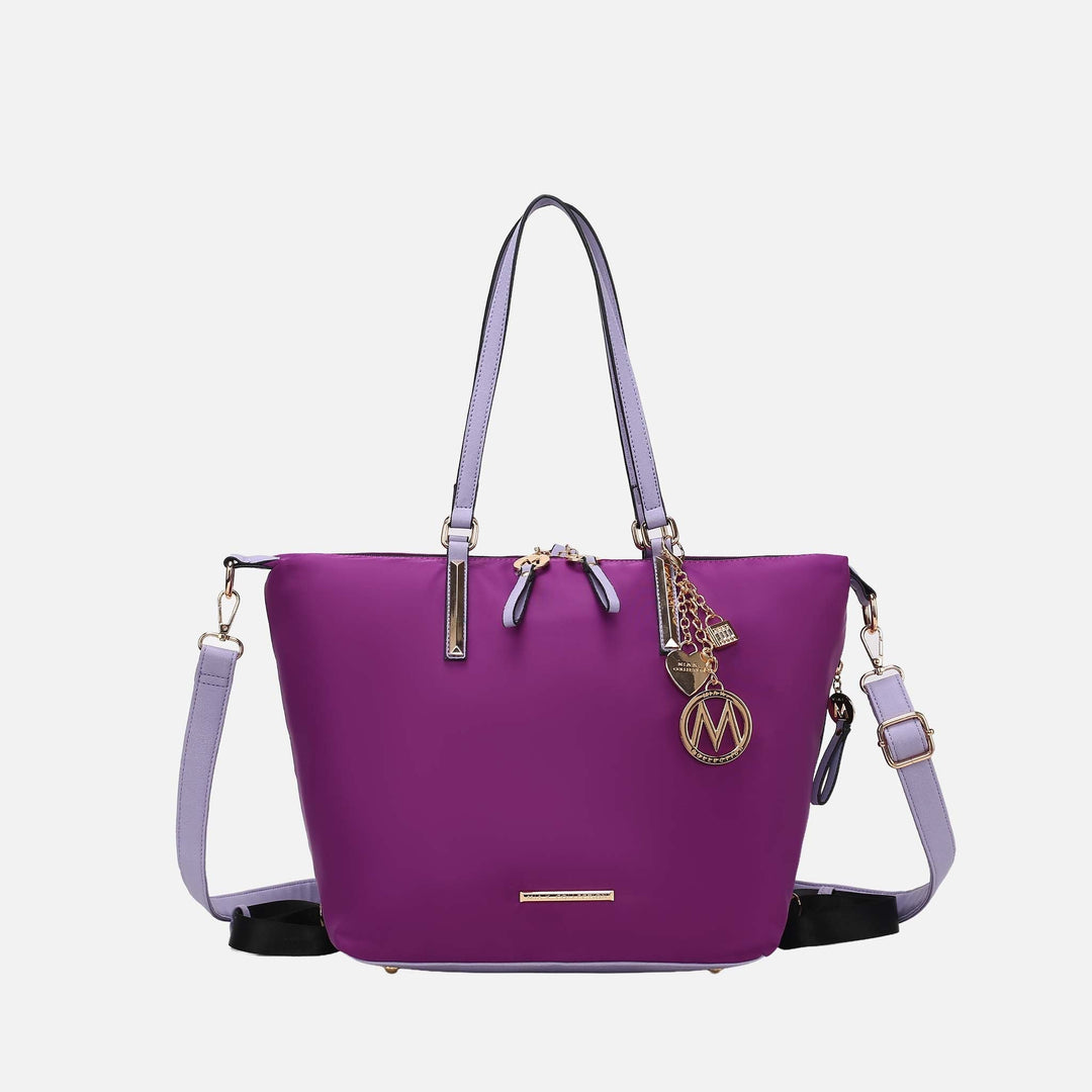Wine MKF Collection By Mia K Layla Convertible Weekender