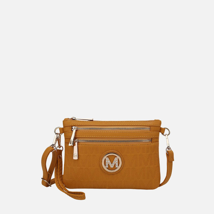 Grey MKF Collection By Mia K Roonie Signature Phone Crossbody Bag