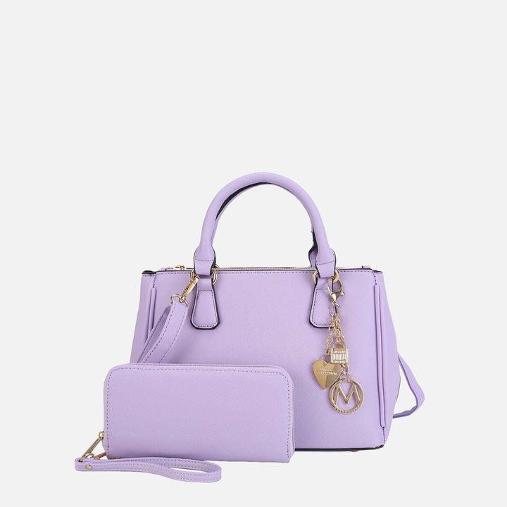 Red MKF Collection By Mia K Ruth Shoulder Bag And Set