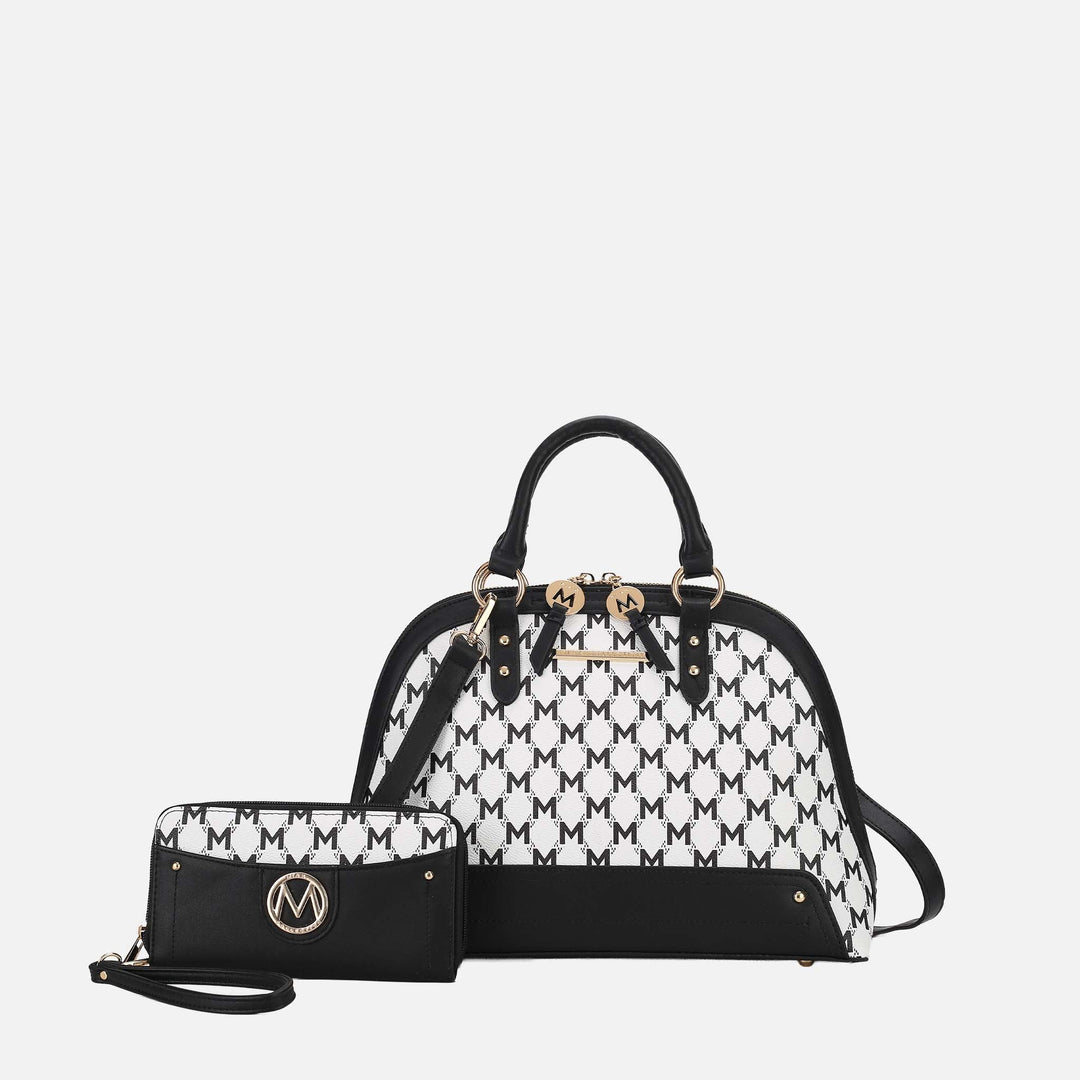 Black MKF Collection By Mia K Frida Shoulder Bag And Set