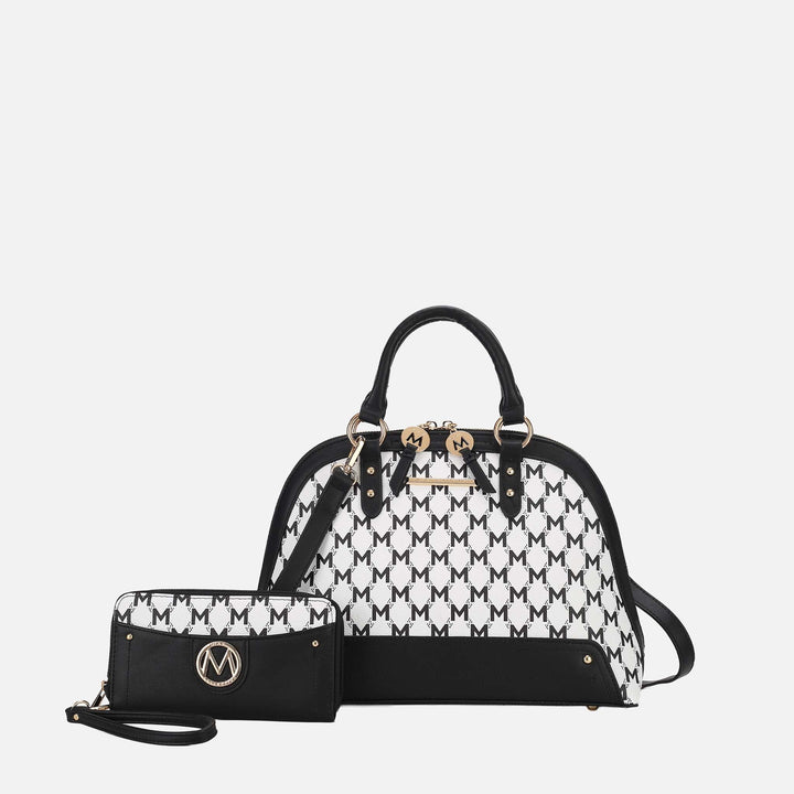 Black MKF Collection By Mia K Frida Shoulder Bag And Set