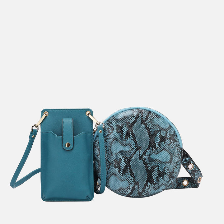 Light Blue MKF Collection By Mia K Hailey Phone Crossbody Bag