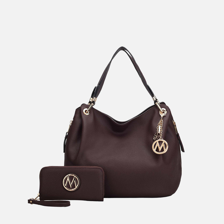 MKF Collection By Mia K Fabienne Hobo Bag And Wallet Set