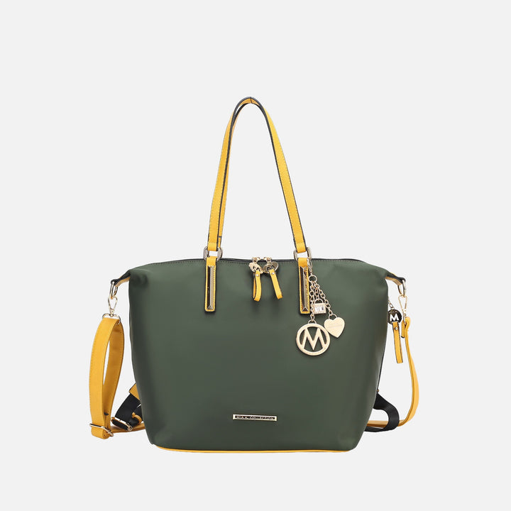 Olive MKF Collection By Mia K Layla Convertible Weekender