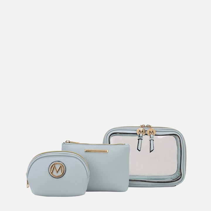 MKF Collection By Mia K Laura Cosmetic Case And Set