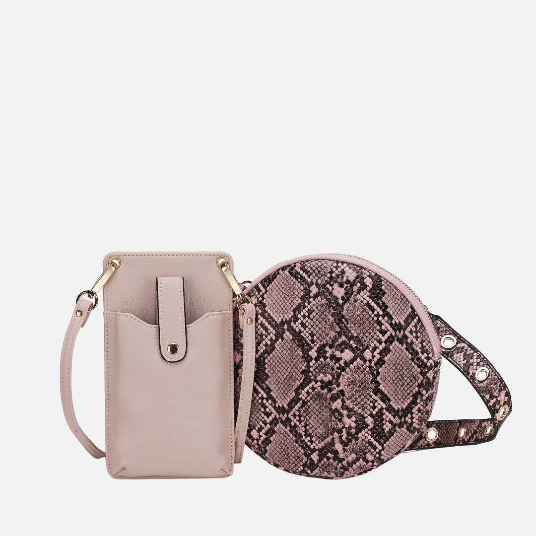 Light Grey MKF Collection By Mia K Hailey Phone Crossbody Bag