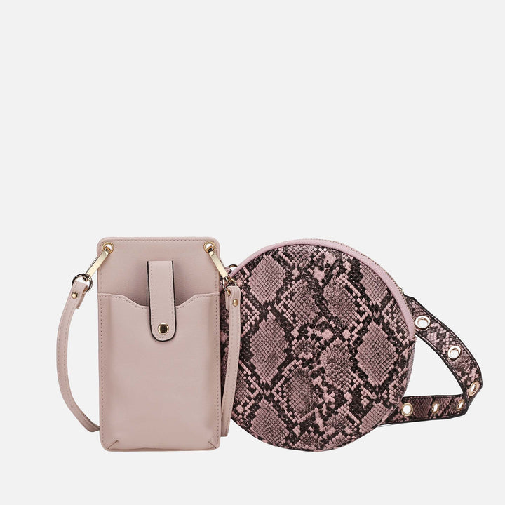 Light Grey MKF Collection By Mia K Hailey Phone Crossbody Bag