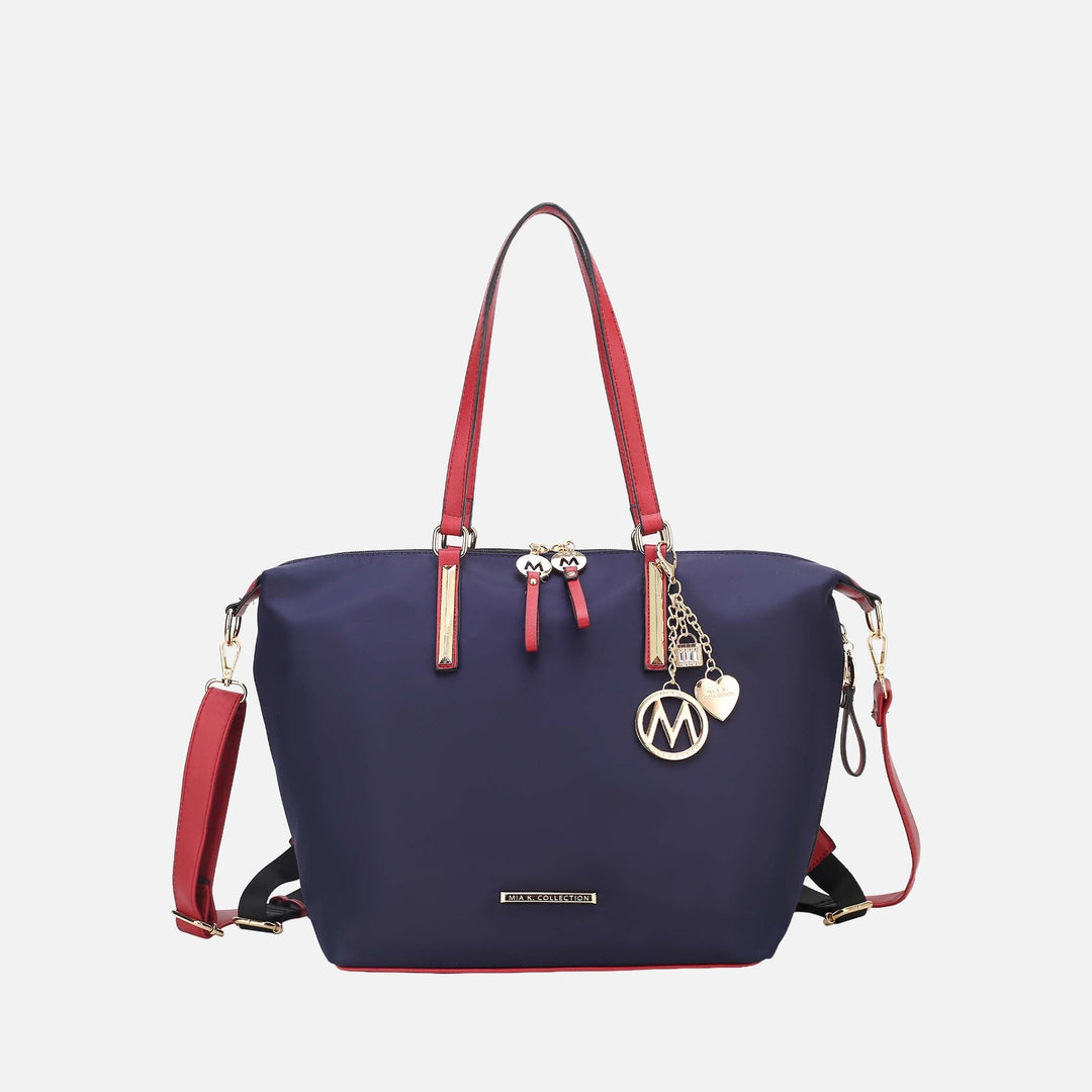 Burgundy MKF Collection By Mia K Layla Convertible Weekender