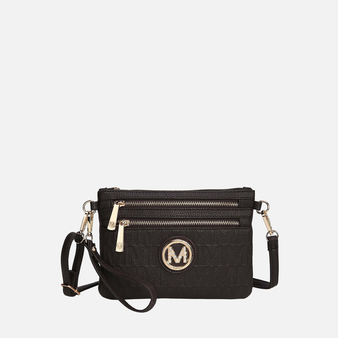 Taupe MKF Collection By Mia K Roonie Signature Phone Crossbody Bag