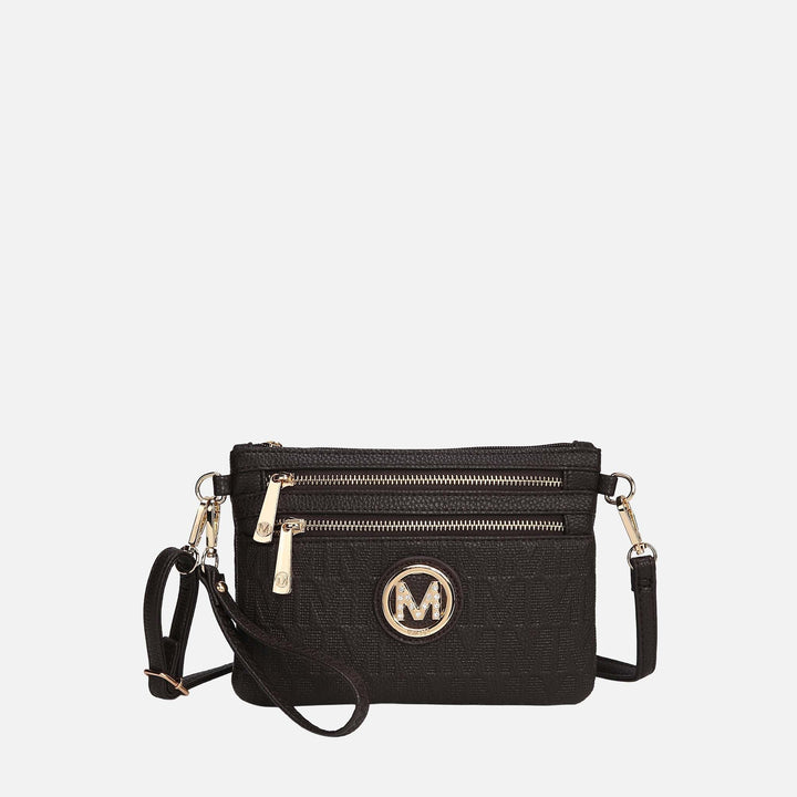 Taupe MKF Collection By Mia K Roonie Signature Phone Crossbody Bag